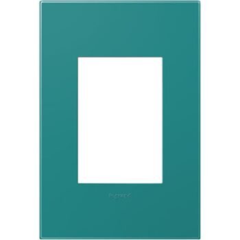 ADORNE 1-GANG+ PLASTIC WALL PLATE, Turquoise, large