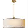 THOMAS OBRIEN REED 22-INCH HANGING SHADE CEILING LIGHT, Hand-Rubbed Antique Brass, small