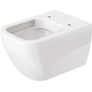HAPPY D.2 WALL MOUNTED RIMLESS® TOILET BOWL ONLY, White, large