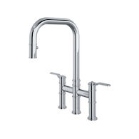 ARMSTRONG™ PULL-DOWN BRIDGE KITCHEN FAUCET WITH U-SPOUT, Polished Chrome, medium