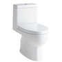 REACH ONE PIECE COMPACT ELONGATED DUAL-FLUSH TOILET, White, small