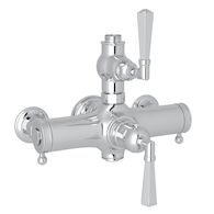 PALLADIAN® EXPOSED THERM VALVE WITH VOLUME AND TEMPERATURE CONTROL (LEVER HANDLE), Polished Chrome, medium