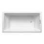 TEA-FOR-TWO® 66 X 36 INCHES DROP IN OR UNDERMOUNT BATHTUB, White, small