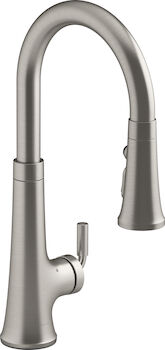 TONE™ TOUCHLESS PULL-DOWN KITCHEN SINK FAUCET WITH KOHLER® KONNECT, Vibrant® Stainless, large