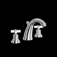 LOMBARDIA® WIDESPREAD LAVATORY FAUCET WITH C-SPOUT (CROSS HANDLE), Polished Chrome, medium