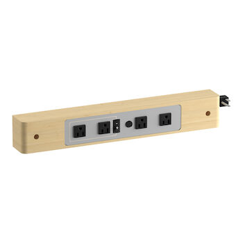 SIDE-MOUNT ELECTRICAL OUTLETS FOR KOHLER® TAILORED VANITIES, Natural Maple, large