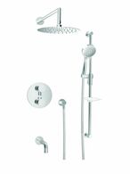 ZIP COLLECTION B66 3-FUNCTION COMPLETE THERMOSTATIC PRESSURE BALANCED SHOWER TRIM KIT ONLY, Chrome, medium