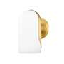 MABEL ONE LIGHT WALL SCONCE, Aged Brass, small