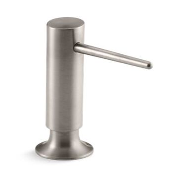 CONTEMPORARY DESIGN SOAP/LOTION DISPENSER, Vibrant Stainless, large