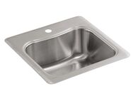 STACCATO™ 20 X 20 X 8-5/16 INCHES TOP-MOUNT SINGLE-BOWL BAR SINK, Stainless Steel, medium