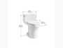 SAN SOUCI COMFORT HEIGHT ONE-PIECE COMPACT ELONGATED TOILET, White, small