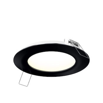 4-INCH COLOR TEMPERATURE CHANGING ROUND PANEL LIGHT, Black, large
