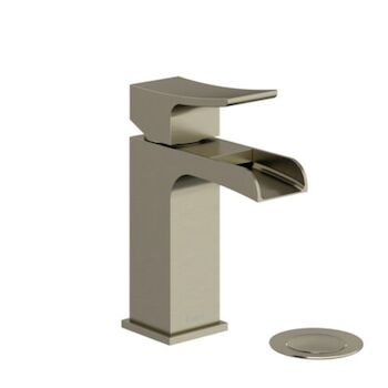ZENDO SINGLE HANDLE LAVATORY FAUCET WITH TROUGH, Brushed Nickel, large