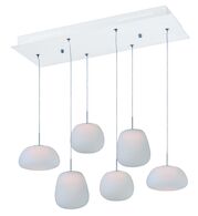 PUFFS 6-LIGHT LED PENDANT, White, medium
