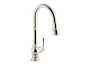 ARTIFACTS PULL-DOWN KITCHEN SINK FAUCET WITH THREE-FUNCTION SPRAYHEAD, Vibrant Polished Nickel, small