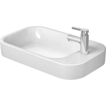 HAPPY D.2 25 5/8-INCH ABOVE COUNTER BASIN, White, large