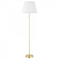 DEMI FLOOR LAMP, Aged Brass, medium