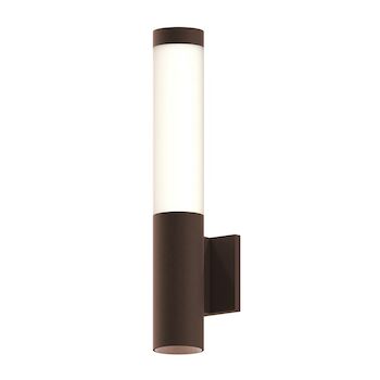ROUND COLUMN LED WALL SCONCE, Textured Bronze, large