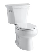 WELLWORTH® TWO-PIECE ROUND-FRONT 1.6 GPF TOILET WITH CLASS FIVE® FLUSH TECHNOLOGY, White, medium