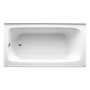 BANCROFT® 60 X 32 INCHES ALCOVE BUBBLEMASSAGE™ AIR BATHTUB WITH INTEGRAL APRON AND RIGHT-HAND DRAIN, White, small