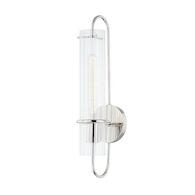BECK ONE LIGHT WALL SCONCE, Polished Nickel, medium