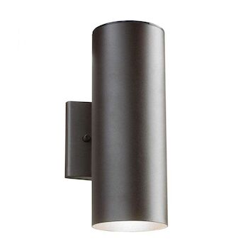 12-INCH 3000K UP AND DOWN LED OUTDOOR WALL LIGHT, Textured Architectural Bronze, large
