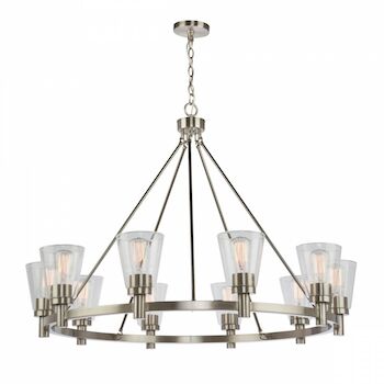CLARENCE 10-LIGHT CHANDELIER, , large