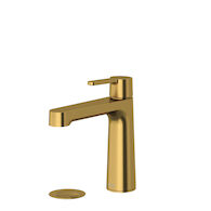 NIBI SINGLE HANDLE LAVATORY FAUCET WITH TOP HANDLE, Brushed Gold, medium