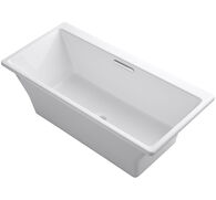 RÊVE® 67 X 32 INCHES FREESTANDING BATHTUB WITH BRILLIANT BLANC BASE, White, medium