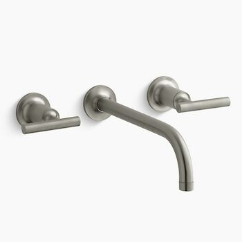PURIST® WALL-MOUNT BATHROOM SINK FAUCET TRIM, Vibrant Brushed Nickel, large