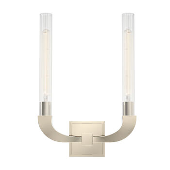 FLUTE 2 LIGHT WALL SCONCE, , large