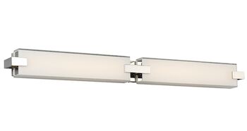 BLISS 36-INCH LED BATHROOM VANITY AND WALL LIGHT 3000K, Polished Nickel, large