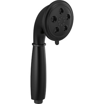 ESSENTIAL SHOWER SERIES CLASSIC ROUND H2OKINETIC® MULTI-FUNCTION HANDSHOWER, Matte Black, large