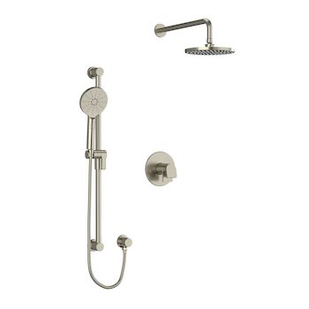 ODE SHOWER KIT 323 WITH HAND SHOWER AND SHOWER HEAD, Brushed Nickel, large