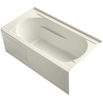 DEVONSHIRE® 60 X 32 INCHES ALCOVE BATHTUB WITH INTEGRAL APRON AND INTEGRAL FLANGE, RIGHT-HAND DRAIN, Biscuit, large