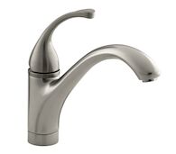 FORTÉ® SINGLE-HOLE KITCHEN SINK FAUCET WITH 9-1/16-INCH SPOUT, Vibrant Brushed Nickel, medium