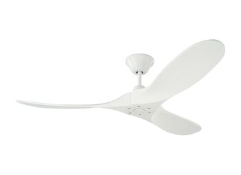 MAVERICK II 52-INCH CEILING FAN WITH MATTE WHITE BLADES, Matte White, large
