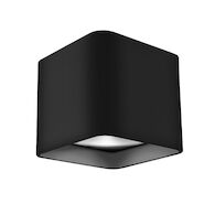 FALCO SQUARE LED FLUSH MOUNT LIGHT, Black, medium
