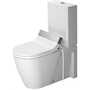STARCK 2 CLOSE-COUPLED TWO-PIECE TOILET BOWL ONLY, White, small