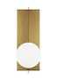 ORBEL LED LINE VOLTAGE WALL SCONCE, Aged Brass, small