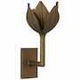 ALBERTO 11.5-INCH SMALL WALL SCONCE, Antique Bronze Leaf, small