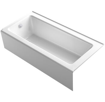 BELLWETHER® 66 X 32 INCHES ALCOVE BATHTUB WITH INTEGRAL APRON, LEFT-HAND DRAIN, White, large