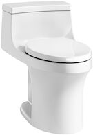 SAN SOUCI® COMFORT HEIGHT® ONE-PIECE COMPACT ELONGATED 1.28 GPF TOILET WITH AQUAPISTON® FLUSHING TECHNOLOGY AND RIGHT-HAND TRIP LEVER, White, medium