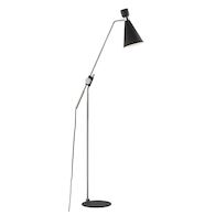 WILLA FLOOR LAMP, Polished Nickel/Black, medium