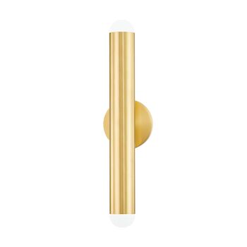 TAYLOR TWO LIGHT WALL SCONCE, Aged Brass, large