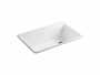 RIVERBY® 33 X 22 X 9-5/8 INCHES TOP-MOUNT SINGLE-BOWL KITCHEN SINK WITH ACCESSORIES, White, small