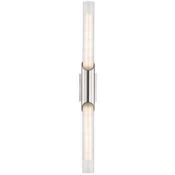 PYLON TWO LIGHT WALL SCONCE, Polished Nickel, large