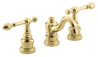 IV GEORGES BRASS® WIDESPREAD BATHROOM SINK FAUCET WITH LEVER HANDLES, Vibrant Polished Brass, medium