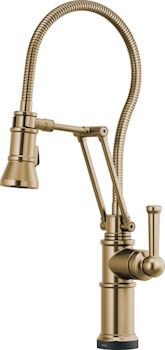 ARTESSO SMARTTOUCH® ARTICULATING FAUCET WITH FINISHED HOSE, Brilliance Luxe Gold, large