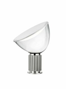 TACCIA SMALL - ALUMINUM LED TABLE LAMP BY ACHILLE CASTIGLIONI, Anodized Silver, large